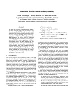 Simulating Sets in Answer Set Programming