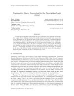 Answering conjunctive queries in the SHIQ description logic