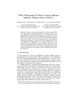 OWL 2 Reasoning To Detect Energy-Efficient Software Variants From Context