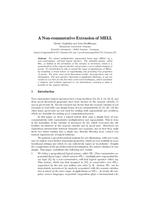 A Non-commutative Extension of MELL