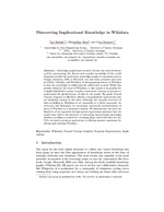 Discovering Implicational Knowledge in Wikidata