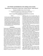 State Defaults and Ramifications in the Unifying Action Calculus