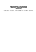 Summary Report of The First International Competition on Computational Models of Argumentation
