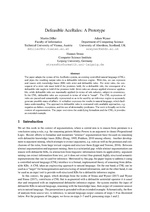 Defeasible AceRules: A Prototype