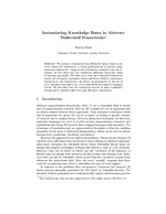 Instantiating Knowledge Bases in Abstract Dialectical Frameworks