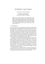 On Defaults in Action Theories