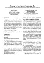 Bridging the Application Knowledge Gap