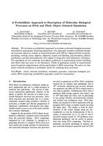A Probabilistic Approach to Description of Molecular Biological Processes on DNA and Their Object Oriented Simulation