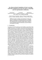 An Object Oriented Simulation of Real Occurring Molecular Biological Processes for DNA Computing and Its Experimental Verification