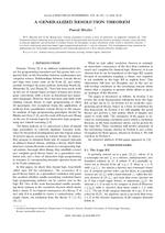 A generalized resolution theorem