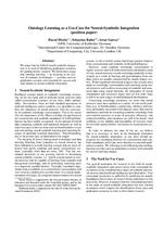 Ontology Learning as a Use-Case for Neural-Symbolic Integration —position paper