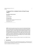 A categorical view on algebraic lattices in formal concept analysis