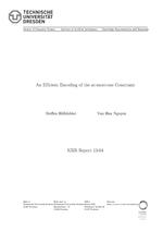 An Efficient Encoding of the at-most-one Constraint