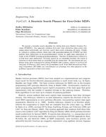 FLUCAP: A Heuristic Search Planner for First-Order MDPs