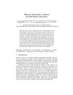Efficient Dependency Analysis for Rule-Based Ontologies