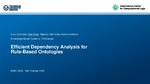 Slides: Efficient Dependency Analysis for Rule-Based Ontologies