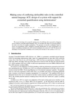 Making Sense of Conflicting (Defeasible) Rules in the Controlled Natural Language ACE: Design of a System with Support for Existential Quantification Using Skolemization