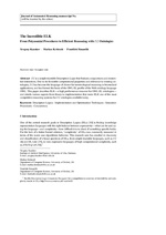 The Incredible ELK: From Polynomial Procedures to Efficient Reasoning with ℰℒ Ontologies