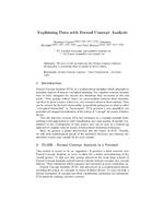 Explaining Data with Formal Concept Analysis
