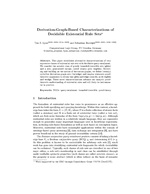 Derivation-Graph-Based Characterizations of Decidable Existential Rule Sets