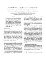 Attributed Description Logics: Reasoning on Knowledge Graphs