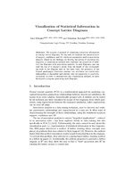 Visualization of Statistical Information in Concept Lattice Diagrams