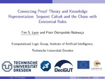 Slides: Connecting Proof Theory and Knowledge Representation: Sequent Calculi and the Chase with Existential Rules