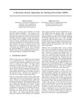 A Heuristic Search Algorithm for Solving First-Order MDPs