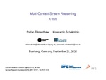 Slides: Tutorial on Multi-Context Stream Reasoning
