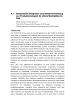 Semantische Integration und Wiederverwendung von Produktontologien für offene Marktplätze im Web