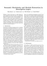 Semantic Modularity and Module Extraction in Description Logics