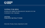 Slides: Voting for Bins: Integrating Imprecise Probabilistic Beliefs into the Condorcet Jury Theorem