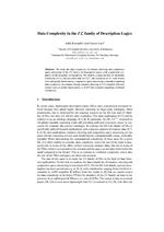 Data Complexity in the EL family of Description Logics