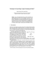 Ontologies for Knowledge Graphs: Breaking the Rules