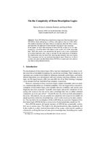 On the complexity of Horn description logics