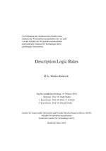 Description Logic Rules