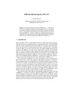 Efficient Inferencing for OWL EL