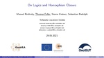 Slides: On Logics and Homomorphism Closure