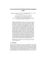 Towards Propositional KLM-Style Defeasible Standpoint Logics