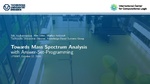 Slides: Towards Mass Spectrum Analysis with ASP