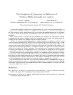 The Complexity of Computing the Behaviour of Weighted Büchi Automata over Lattices