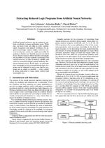 Extracting Reduced Logic Programs from Artificial Neural Networks