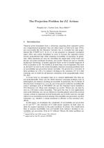 The Projection Problem for EL Actions