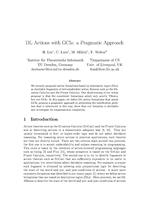 Description Logic Actions with general TBoxes: a Pragmatic Approach