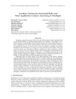 Acyclicity Notions for Existential Rules and Their Application to Query Answering in Ontologies