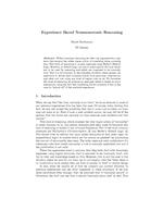 Experience Based Nonmonotonic Reasoning