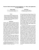 Practical Uniform Interpolation and Forgetting for ALC TBoxes with Applications to Logical Difference