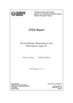 Error-Tolerant Reasoning in the Description Logic EL