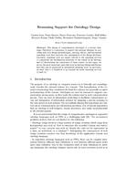 Reasoning Support for Ontology Design
