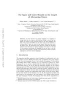 On Upper and Lower Bounds on the Length of Alternating Towers